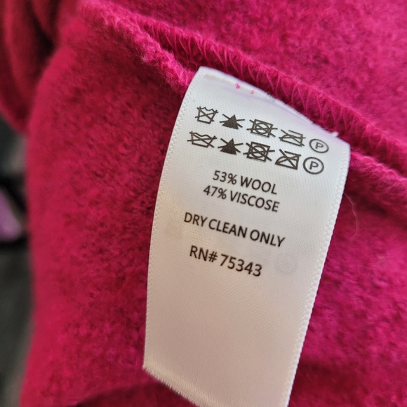Pink Cynthia Rowley Jacket, 1X, 53% wool - Picture 4 of 6